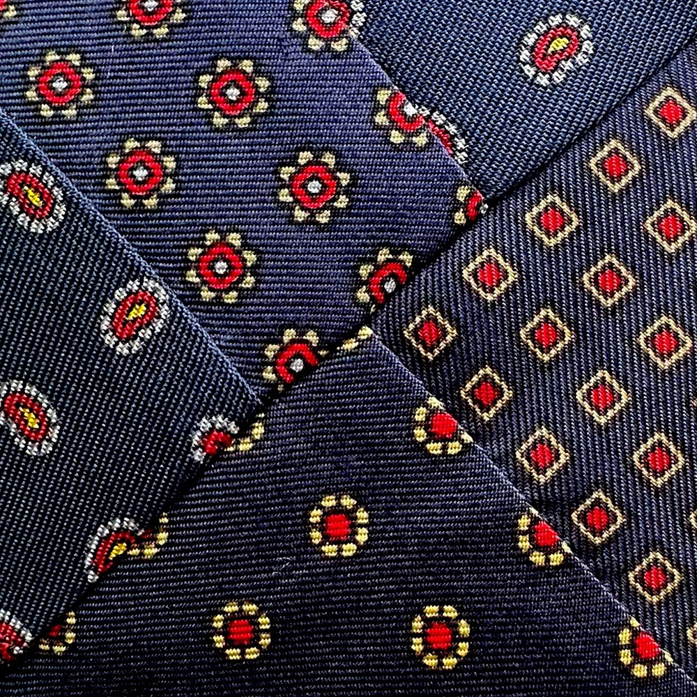 Robert Talbott Rare Patchwork Quilt Style Tie - image 2